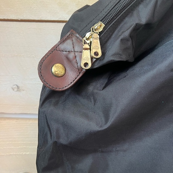 Mulberry Black Nylon Leather Zip Holdall Weekend Carry On Bag Luggage Vintage - Picture 3 of 10
